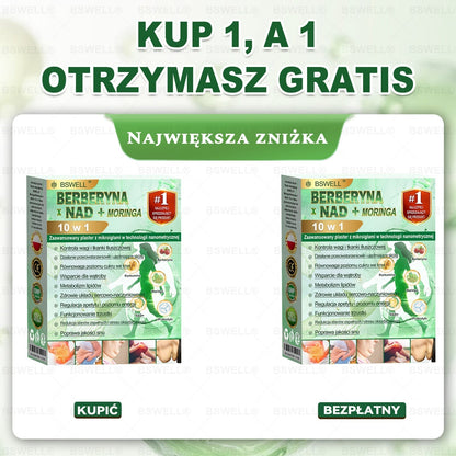 🍀BSWELL® Nano mikroigłowy plaster wyszczuplający (Raz dziennie, efekty już po 28 dniach ✅ Wspiera odchudzanie, serce, cukrzycę, sen, jelita, stawy i więcej.