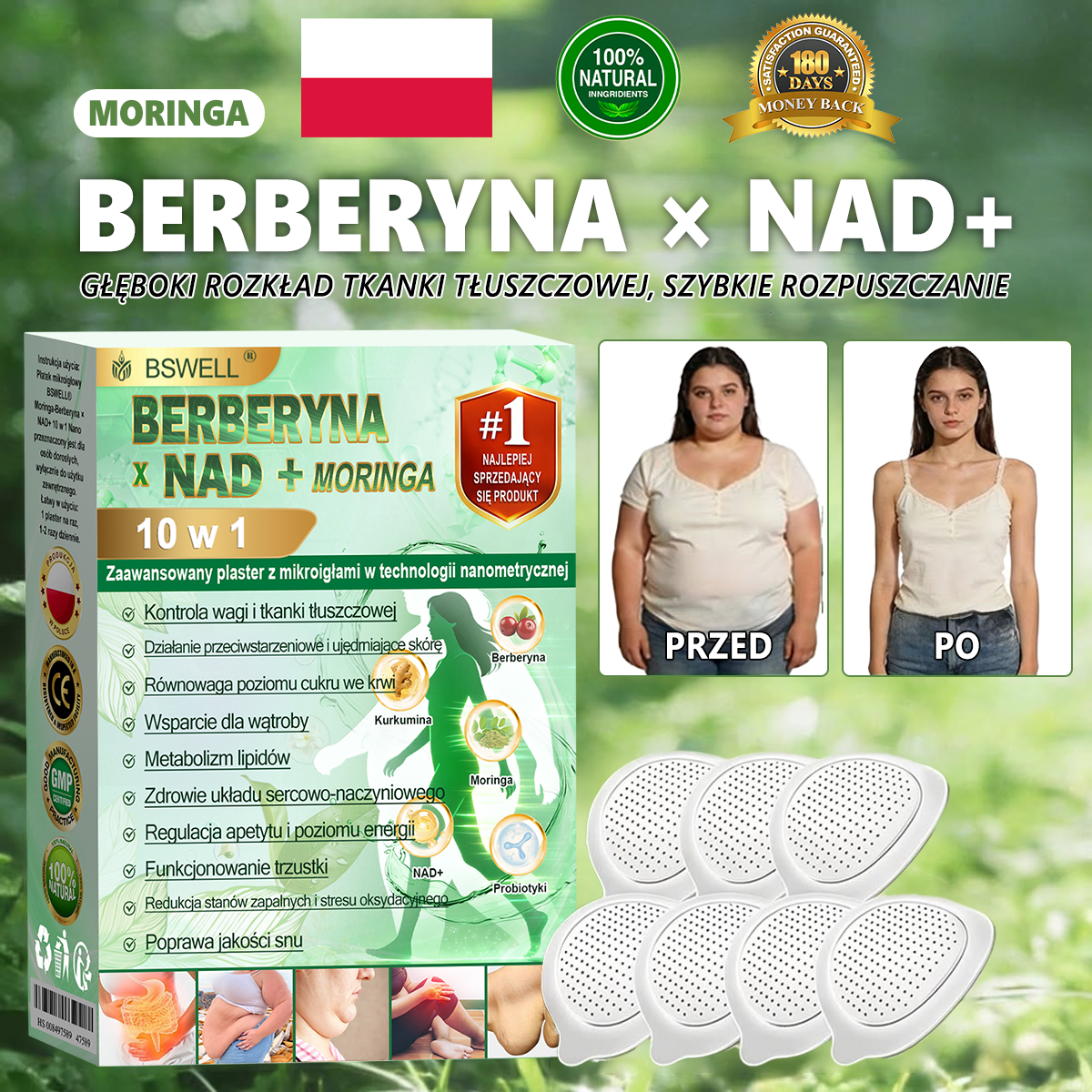 👩‍⚕️✅ BSWELL® Nano mikroigłowy plaster wyszczuplający (Raz dziennie, efekty już po 28 dniach ✅ Wspiera odchudzanie, serce, cukrzycę, sen, jelita, stawy i więcej.